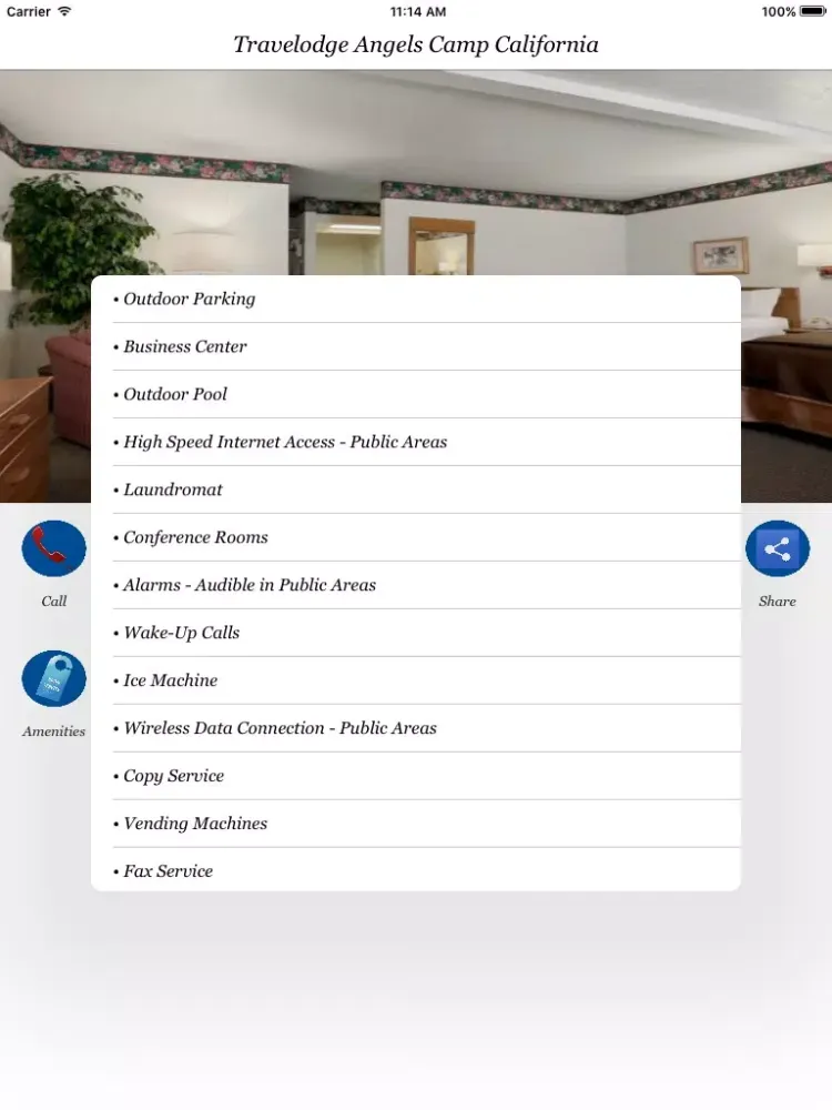 Zrzuty ekranu Travelodge Angels Camp California iPad 