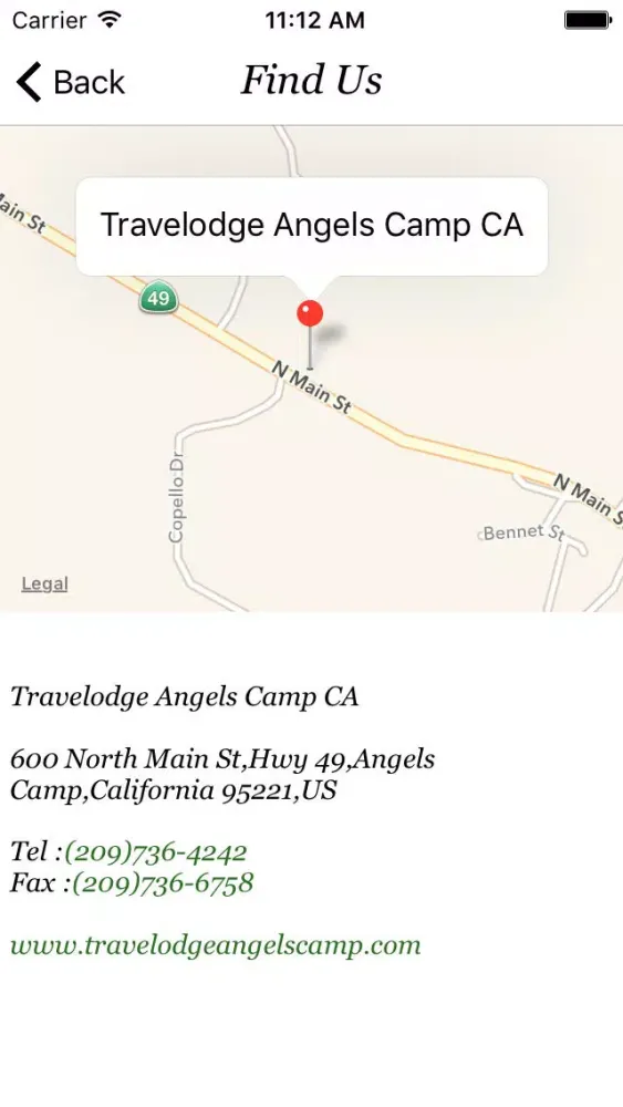 Zrzuty ekranu Travelodge Angels Camp California