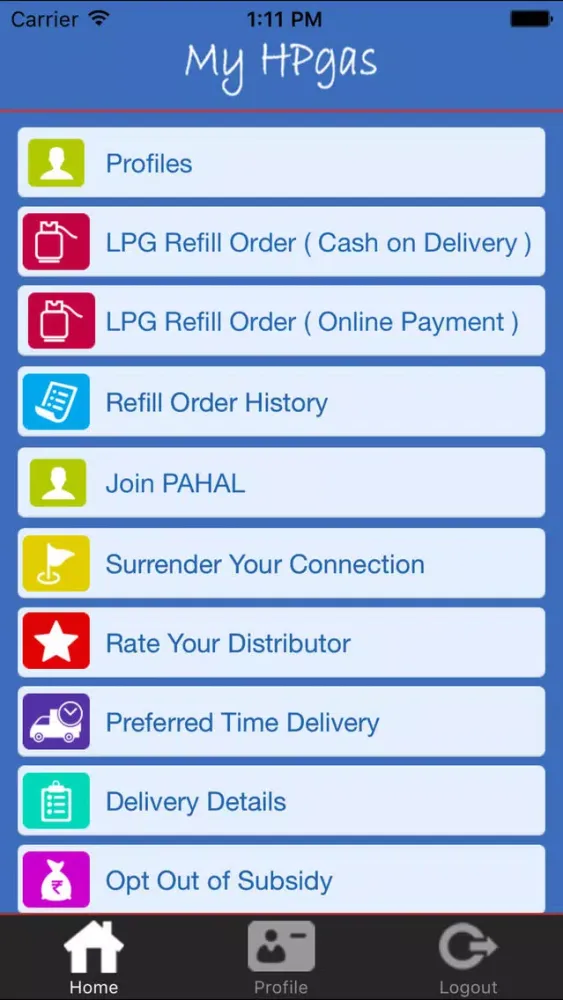 Capturas de pantalla de HP Gas App