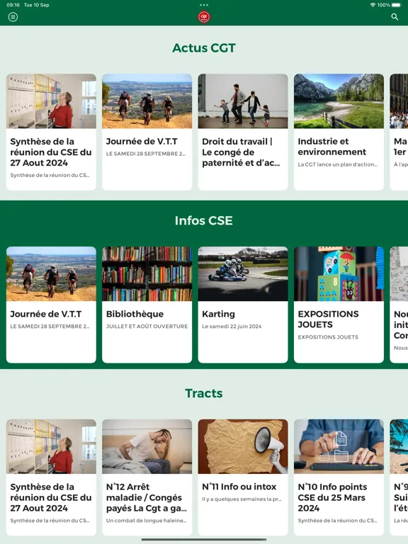 CGT Perrier iPad  스크린샷