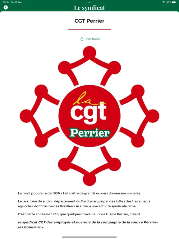 CGT Perrier iPad  스크린샷