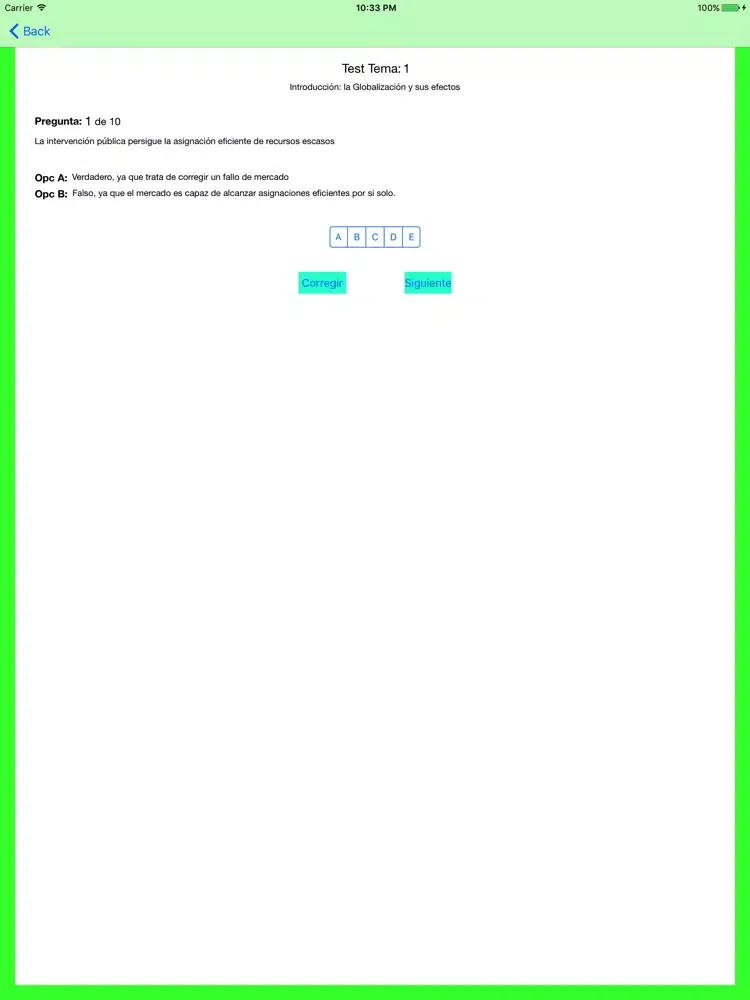 Piratas Test iPad 应用截图