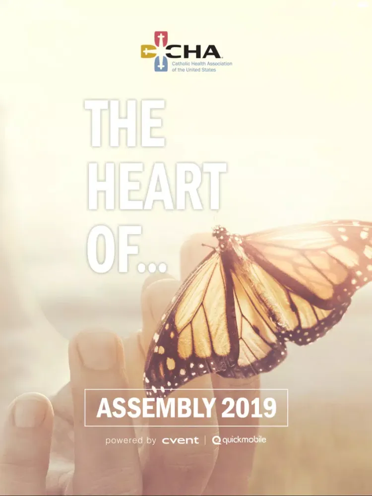 Ảnh chụp màn hình của 2019 Catholic Health Assembly iPad 