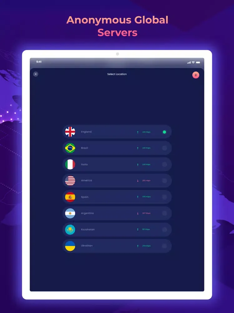 تصاویر X Security VPN iPad 