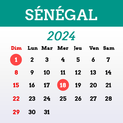 Sénégal Calendrier 2025 Sénégal Calendrier 2025