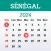 Sénégal Calendrier 2025