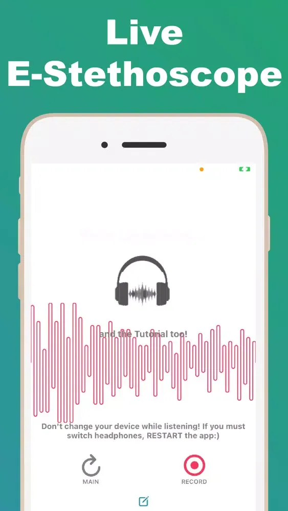 Captures d'écran de E-Stethoscope + Auscultation