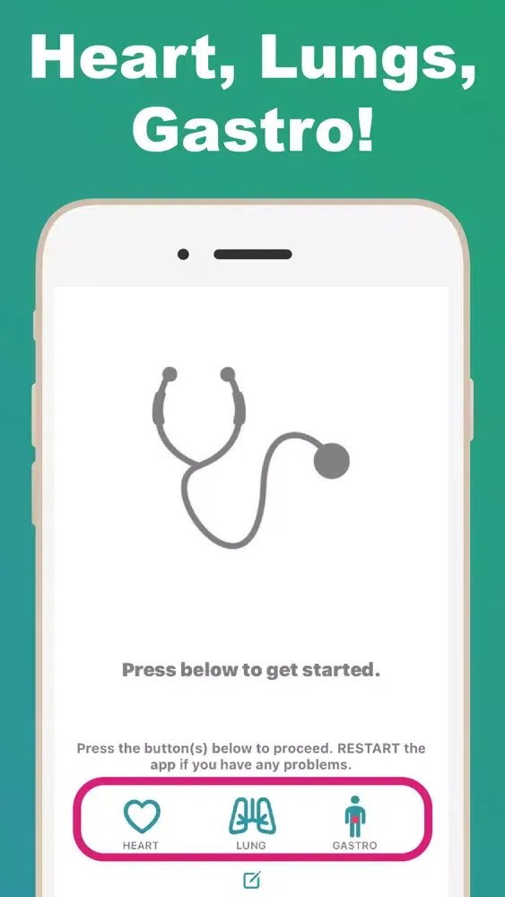 Captures d'écran de E-Stethoscope + Auscultation