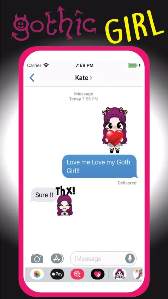 Gothic Girl-Goth Chibi スクリーンショット