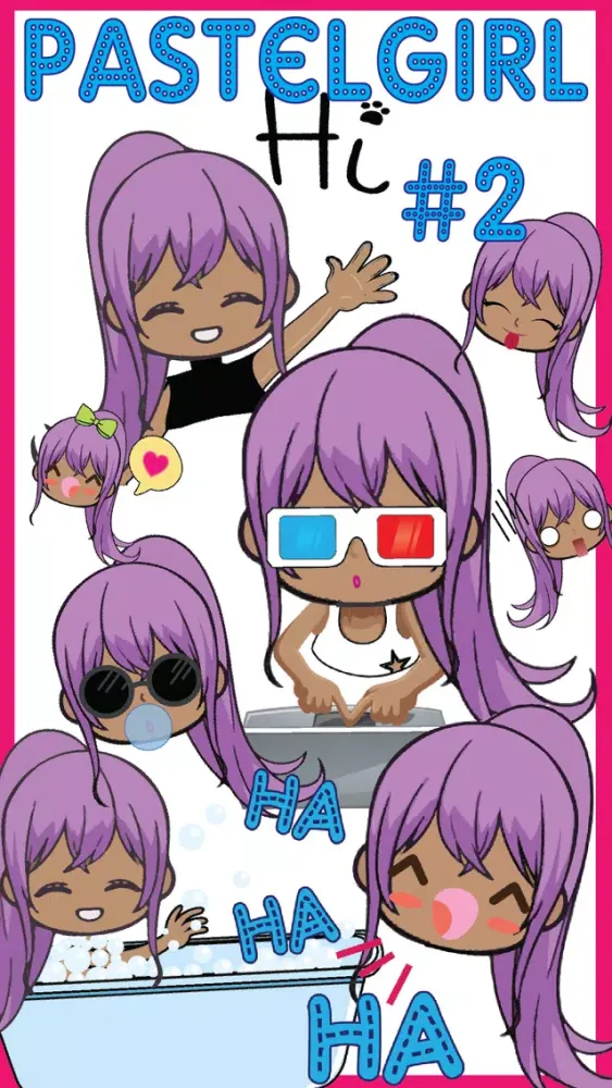Pastel Girl #2 Stickers Screenshots