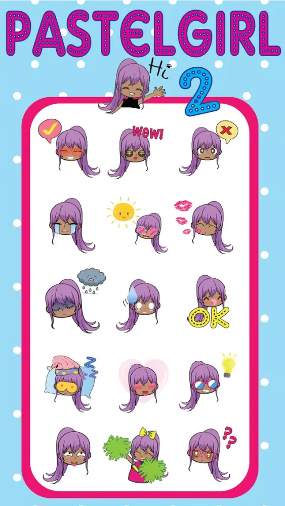 Pastel Girl #2 Stickers Screenshots