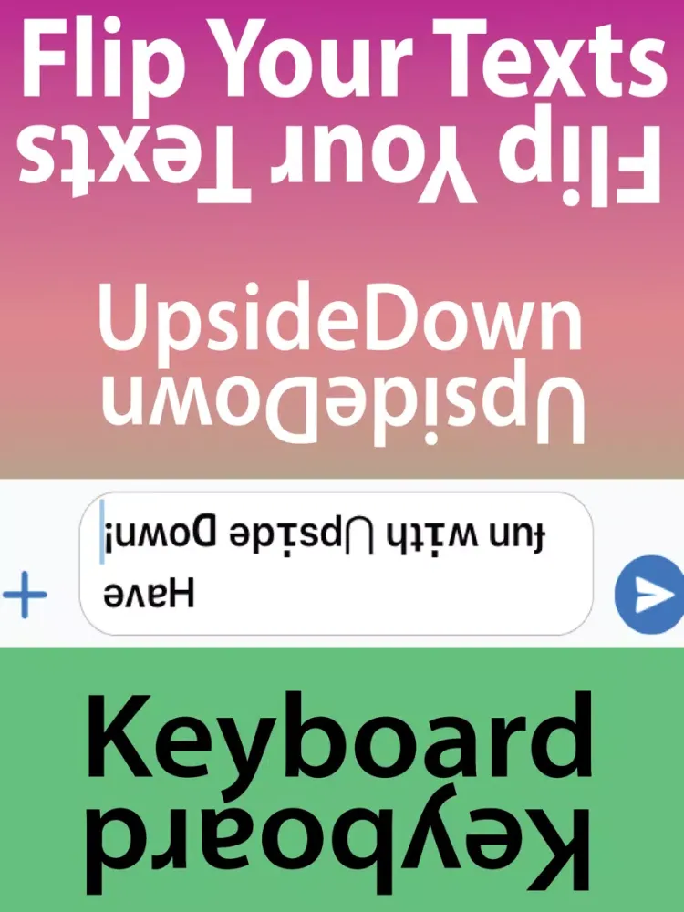Tangkapan layar UpsideDown Keyboard iPad 