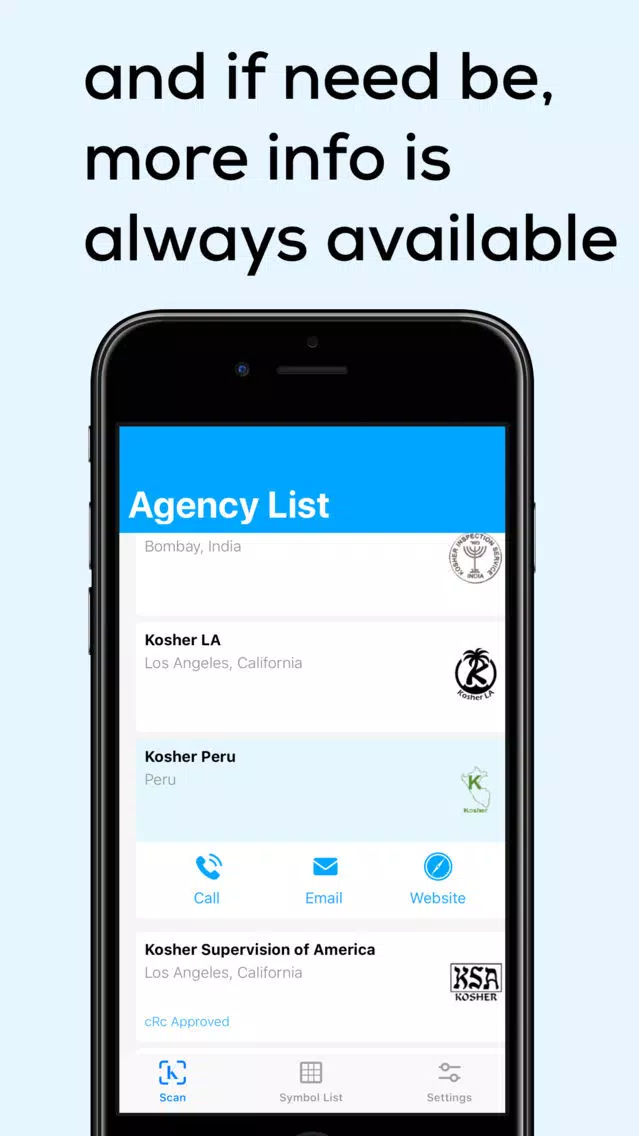The Kosher App Screenshots