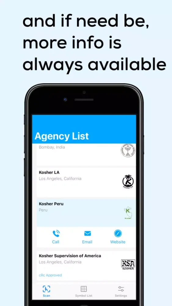 The Kosher App Screenshots