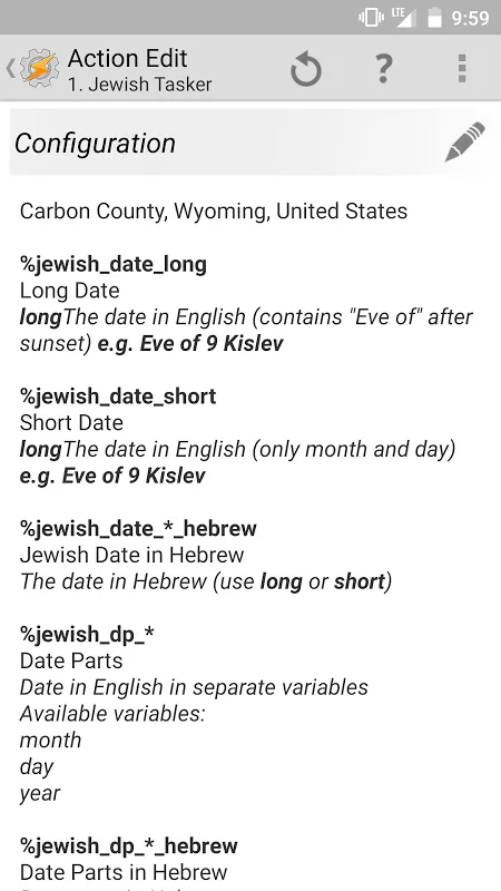 Jewish Tasker Plugin Screenshots