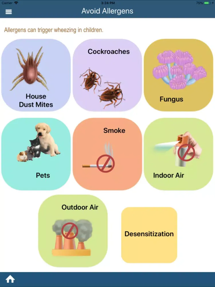 7 keys for infant Asthma iPad  স্ক্রিনশট
