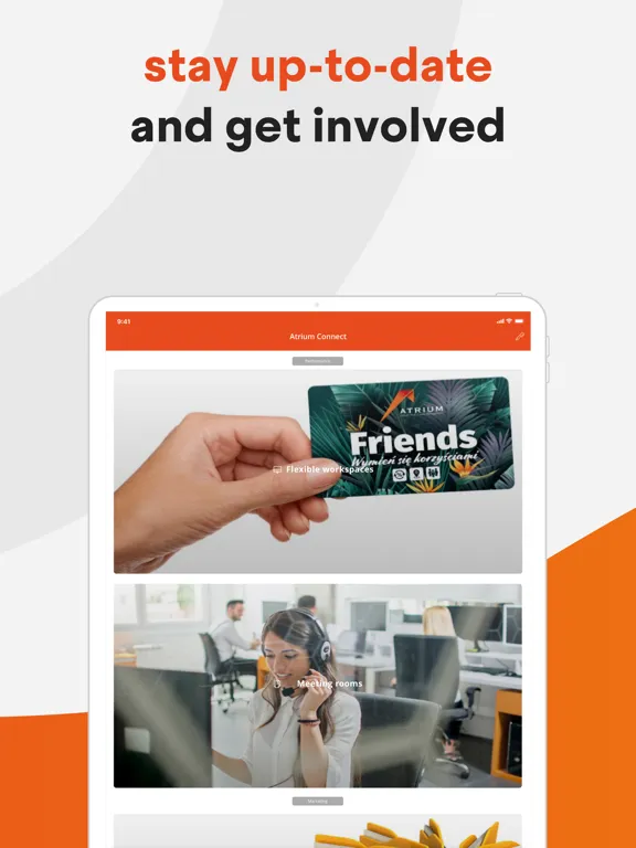 ภาพหน้าจอของ Atrium Connect iPad 