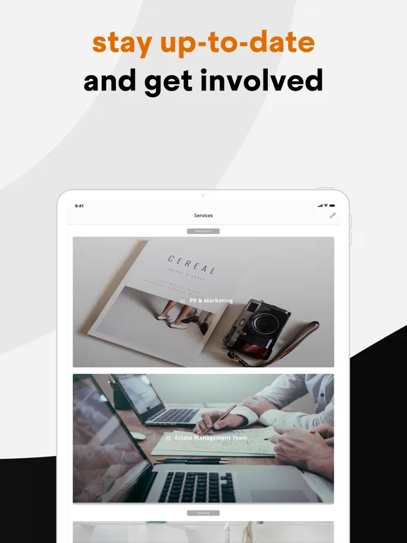 This is Soho Community iPad Screenshots