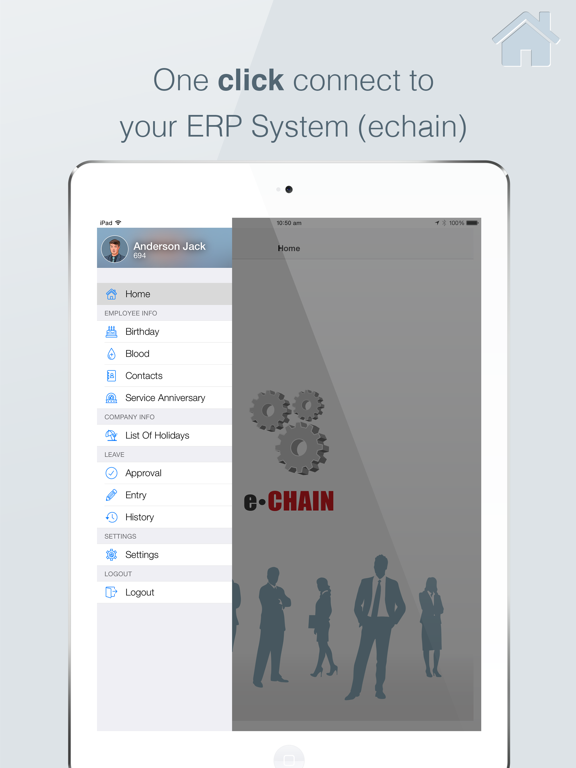 e.chain iPad  Screenshots