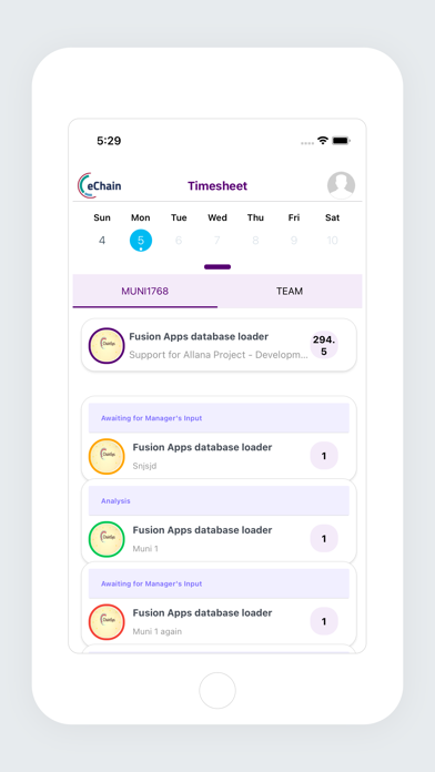 e.chain Screenshots