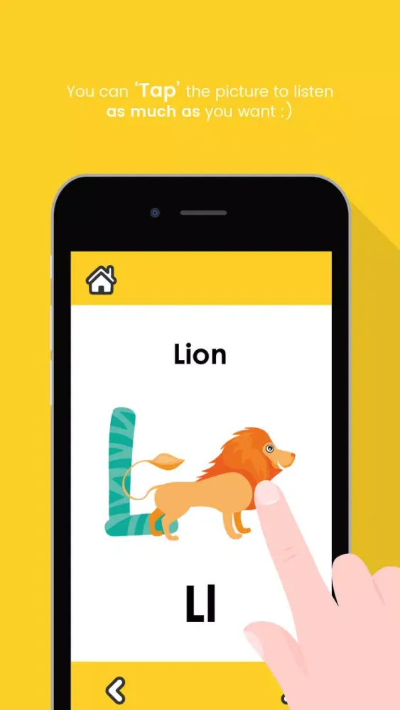 Captures d'écran de A to Z English Alphabets for Animals Flashcards
