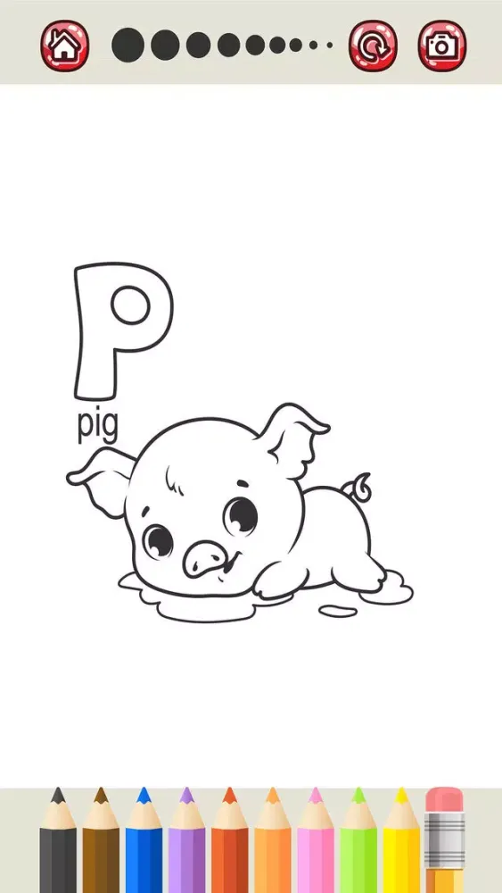 Captures d'écran de Learn ABC Animals Alphabet and Coloring Page Kids