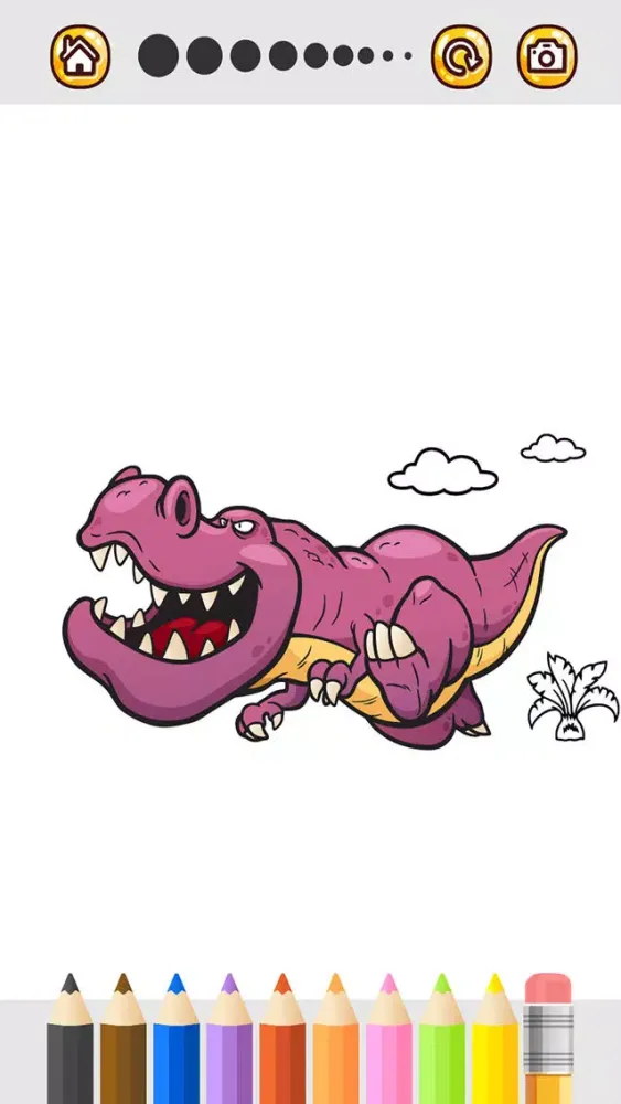 Capturas de tela do Dinosaurs Coloring Page For Preschool and Toddlers