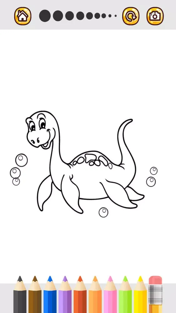 Capturas de tela do Dinosaurs Coloring Page For Preschool and Toddlers