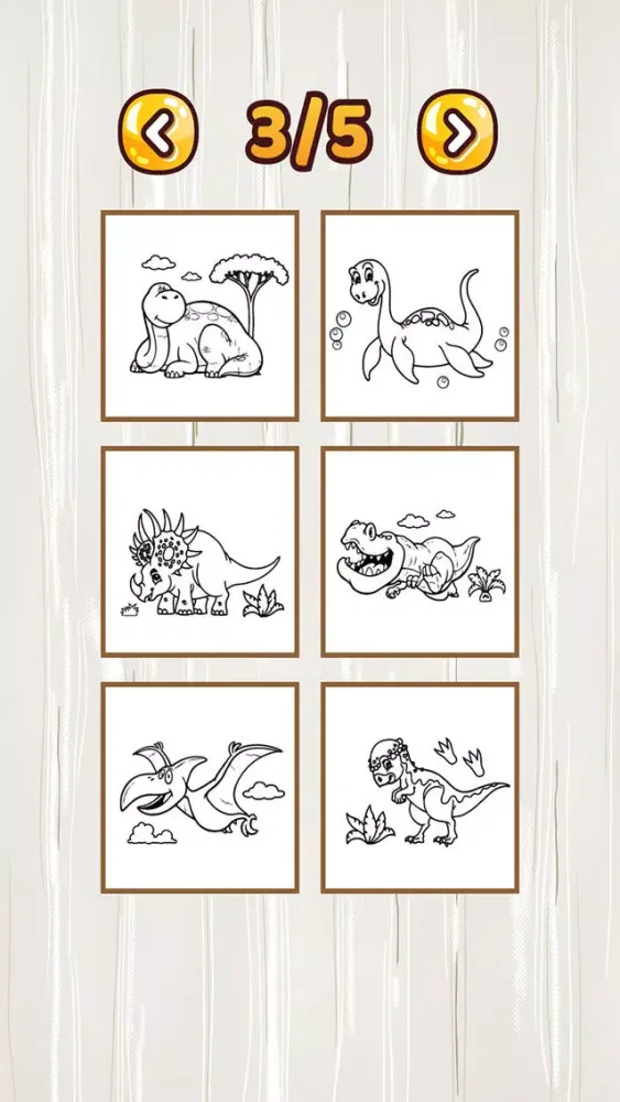 Capturas de tela do Dinosaurs Coloring Page For Preschool and Toddlers