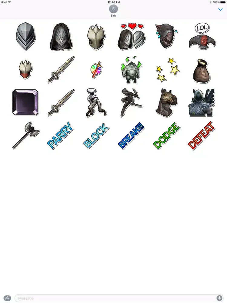 Infinity Blade Stickers iPad  سکرین شاٹس