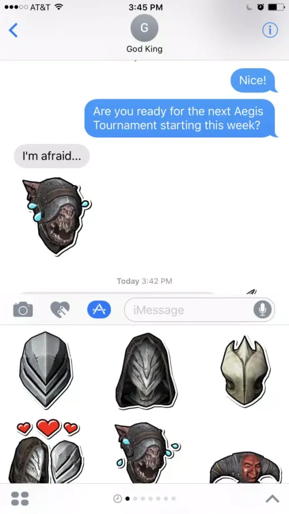 Infinity Blade Stickers سکرین شاٹس