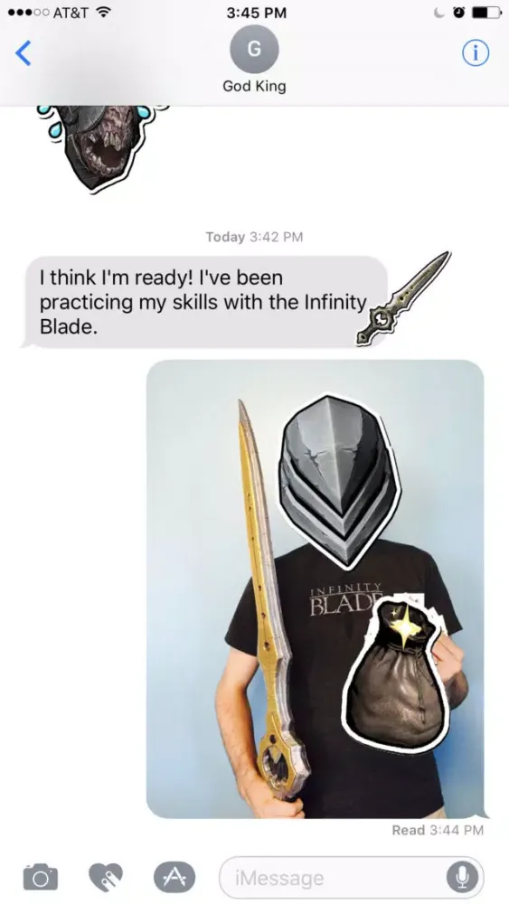 Infinity Blade Stickers سکرین شاٹس