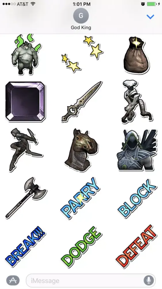 Infinity Blade Stickers سکرین شاٹس