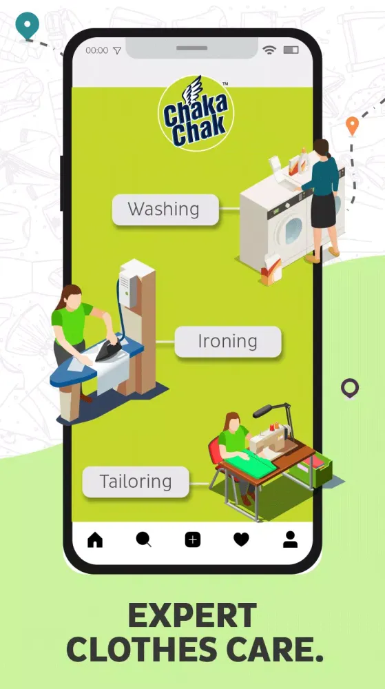 Tangkapan layar ChakaChak - Ironing & Laundry
