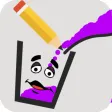 Grima Purple shake Happy Glass