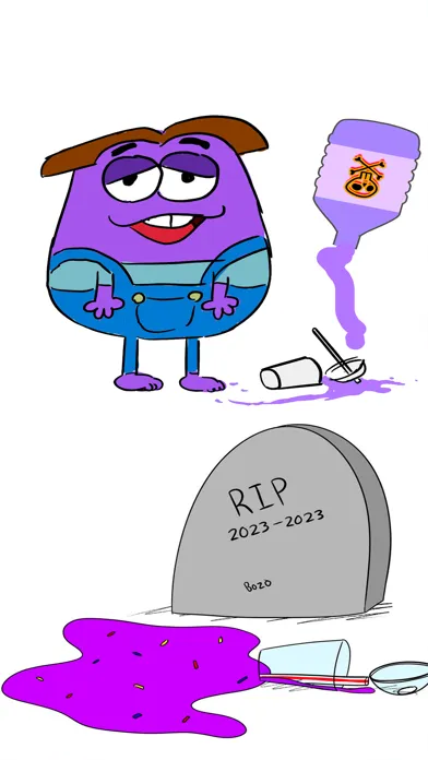 Capturas de tela do Grima Purple shake Happy Glass