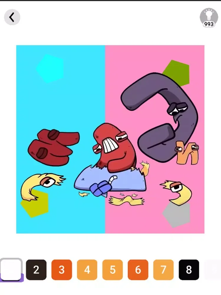 Alphabet Lore Coloring Pro iPad  Screenshots
