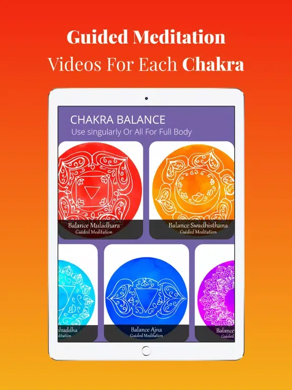 Chakra Balance Mindfulness iPad  Screenshots