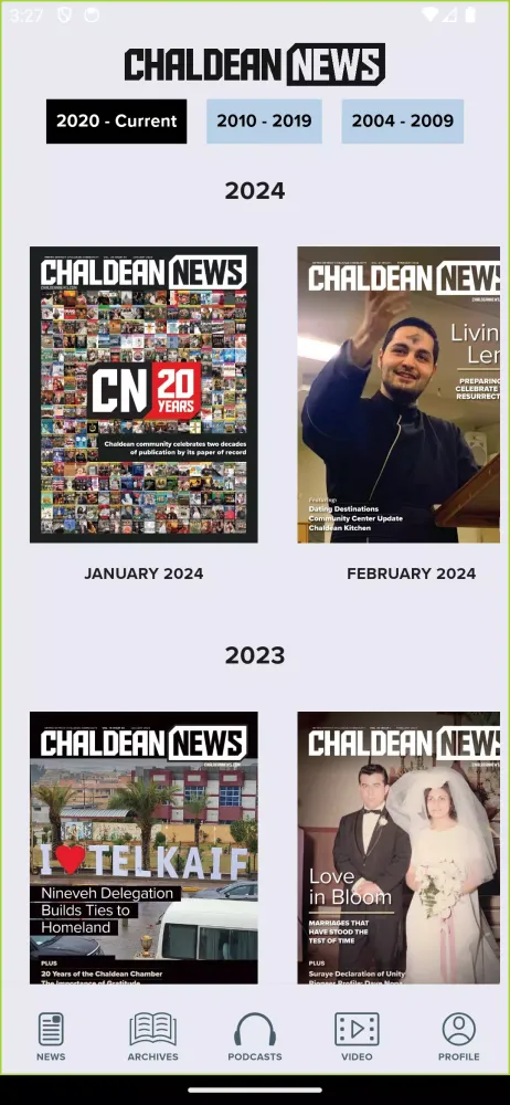 Capturas de pantalla de Chaldean News