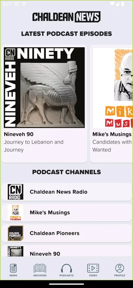 Capturas de pantalla de Chaldean News