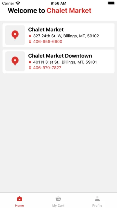 Chalet Market Ekran Görüntüleri