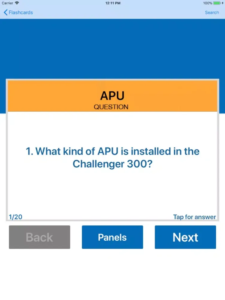 Challenger 300 Study App iPad 应用截图