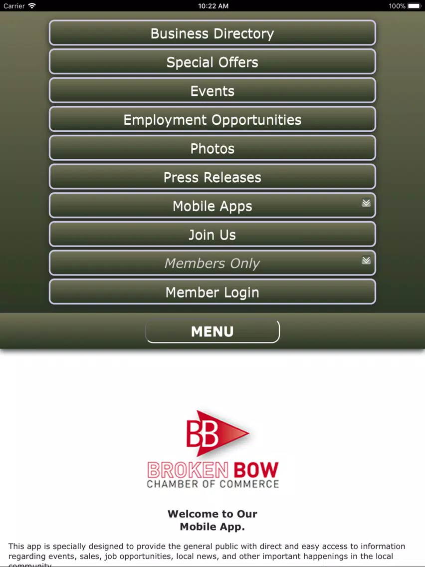 تصاویر Broken Bow Chamber of Commerce iPad 