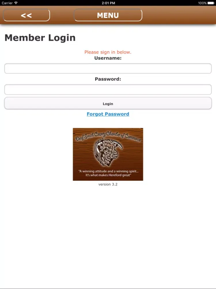 Deaf Smith County Chamber iPad 应用截图