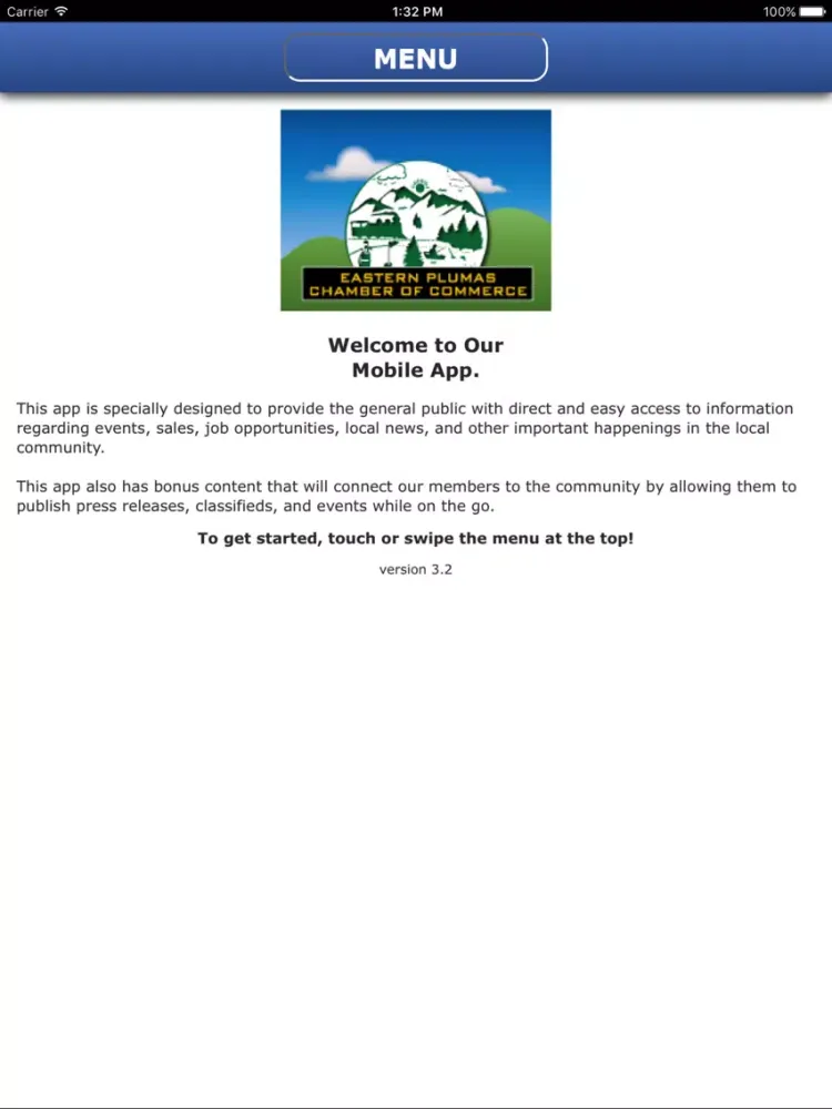 Eastern Plumas Chamber - Graeagle - Portola iPad  Screenshots