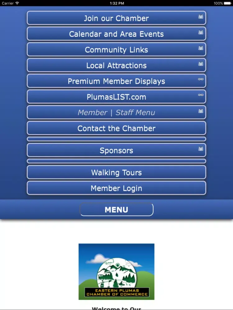 Eastern Plumas Chamber - Graeagle - Portola iPad  Screenshots