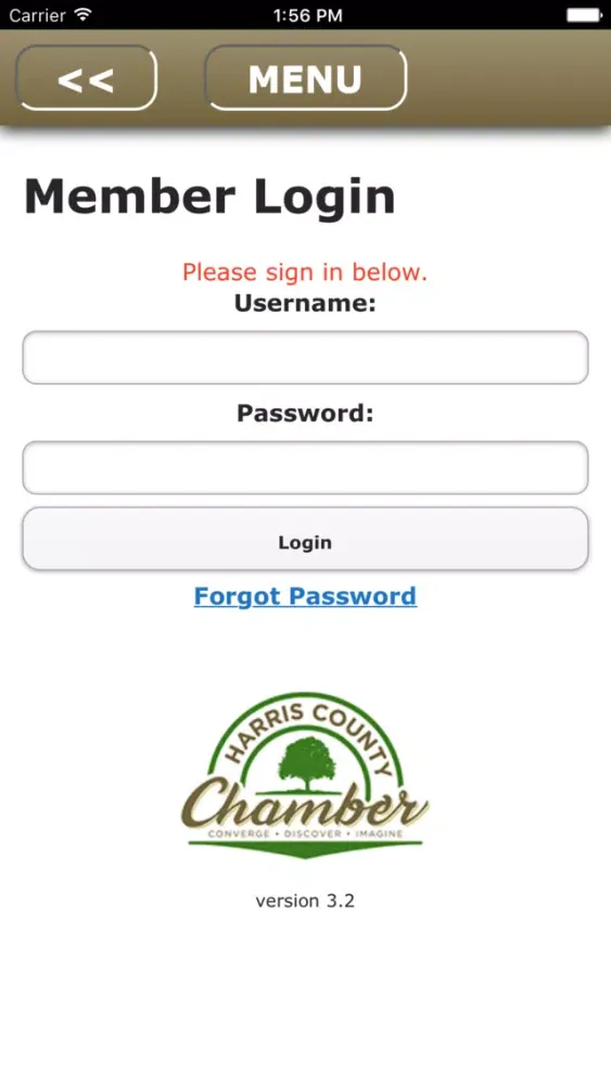 Capturas de tela do Harris County Chamber of Commerce
