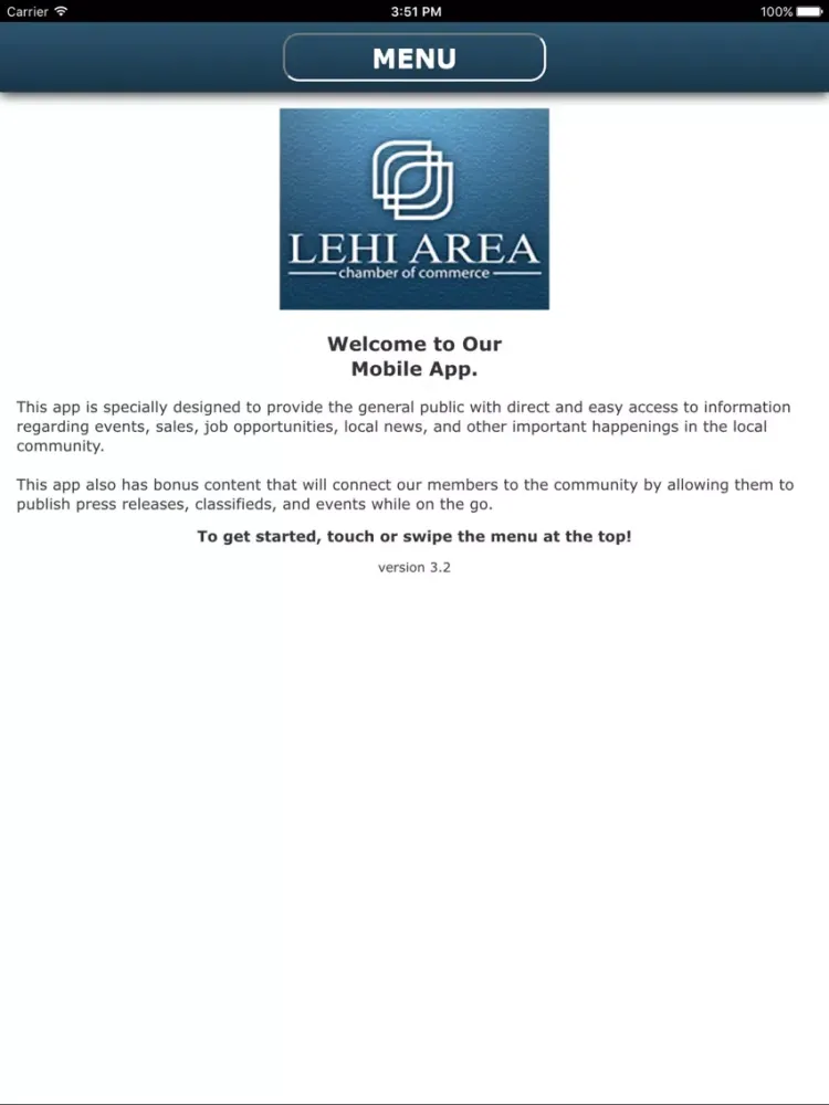 Lehi Area Chamber of Commerce iPad  স্ক্রিনশট