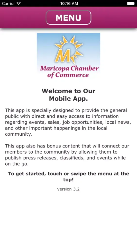 Tangkapan skrin Maricopa Chamber