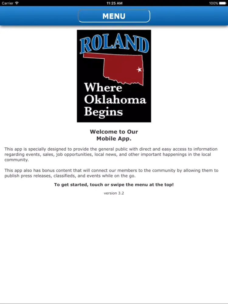 Roland Area Chamber of Commerce iPad  Screenshots